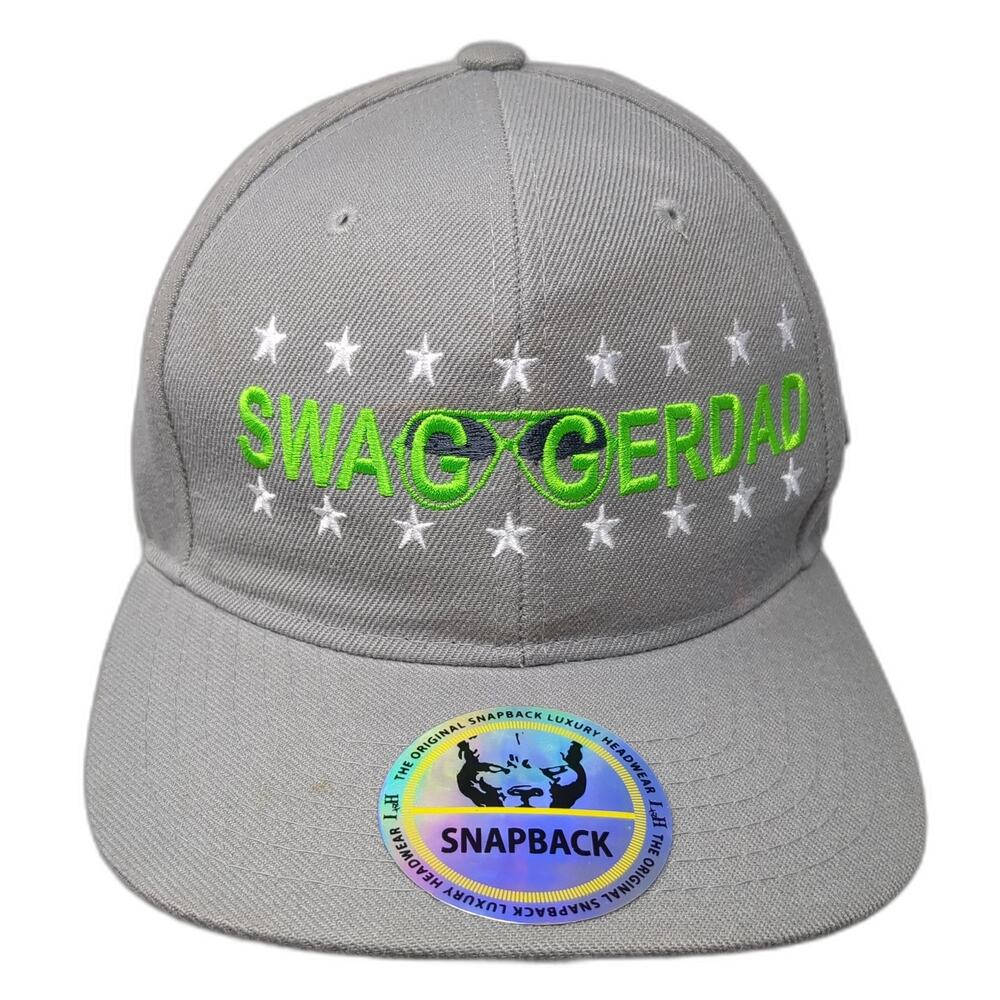 Swag Gerdad Snapback Cap Gray One Size Adjustable Embroidered Luxury Headwear